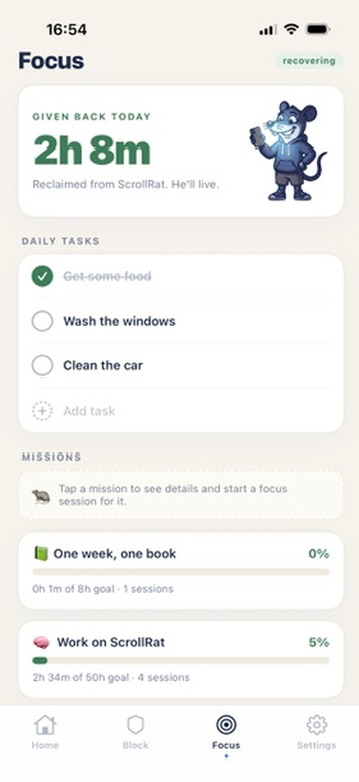Focus — recovery